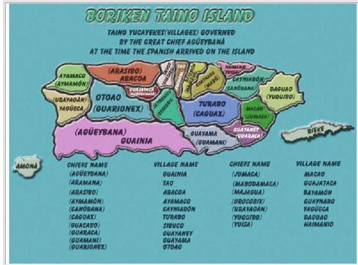 Mapa cacical de puerto rico