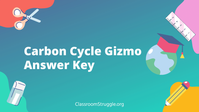 Carbon cycle gizmo answer key